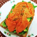 龍青空ママ's cooksnap of when they made 簡単^_^アボカドサーモンマフィン.