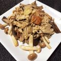 そらいろ猫's cooksnap of when they made 速攻！きのことベーコンのガリマヨソテー♪.