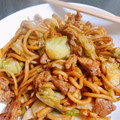 こゆりんねこ's cooksnap of when they made だしの素をいれるだけ！絶品焼きそばに変身.