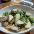 gongmei's cooksnap of when they made ぶりとカブのピリ辛味噌炒め.