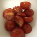 ふーちゃんとエレビー's cooksnap of when they made プチトマトとバジルの簡単サラダ♪.
