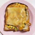 自由キッチン's cooksnap of when they made ❁ツナとレタスとコーンのトースト❁.