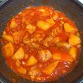 myanwoo's cooksnap of when they made 鶏もも肉とじゃがいものトマト煮.