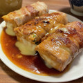 Y333.55's cooksnap of when they made ☆厚揚げと青じそチーズの豚バラ巻き☆.
