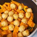 ma2kaboch's cooksnap of when they made 炊飯器で♪ミートボールとカボチャの煮物.