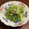 四児のハハ's cooksnap of when they made せりと小女子の卵とじ.