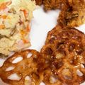 ☆あさ's cooksnap of when they made 揚げ蓮根の☆和風ドレッシング掛け.