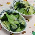 赤い電話's cooksnap of when they made レタスとワカメの塩ごまサラダ.