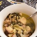 ともナース's cooksnap of when they made 鶏鍋 スープ美味しいキャンプ飯 キャベツ.