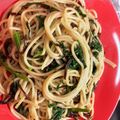 やなユミ's cooksnap of when they made 春菊の和パスタ.