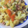 だんご倶楽部's cooksnap of when they made カリフラワーとハムのソテー.