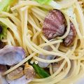 ariyuch's cooksnap of when they made ボンゴレ*スープパスタ風～あさりのパスタ.
