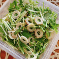 SAYURI1024's cooksnap of when they made 水菜とちくわ☆簡単で美味しいサラダ.