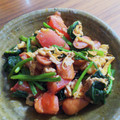 いたちゃん55's cooksnap of when they made ほうれん草とベーコンと卵とトマトのソテー.