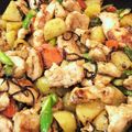 クックRD58R0☆'s cooksnap of when they made 鶏むねとじゃがいもとアスパラの塩昆布炒め.