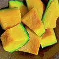 点転天's cooksnap of when they made 砂糖と塩だけ!カボチャの煮物.