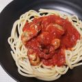 あゃぶぅ's cooksnap of when they made 濃厚☆牡蠣のトマトソースパスタ.