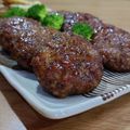 Yukiまむ's cooksnap of when they made 我が家のこだわり照り焼きハンバーグ.