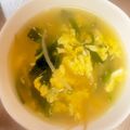 にこちゃんち's cooksnap of when they made ニラとモヤシの卵スープ.