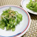 サンディサンディ's cooksnap of when they made きゅうりとじゃこの酢の物.