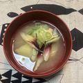 おはなすき's cooksnap of when they made 何故か食べたくなる、みょうがの味噌汁.