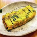 かなりんココりん's cooksnap of when they made ほうれん草(小松菜)入り♪甘いたまご焼き.