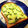 龍青空ママ's cooksnap of when they made 枝豆◆じゃこ◆ごま◆チーズトースト.