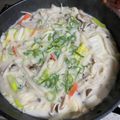 豆花桃's cooksnap of when they made ちゃんぽん風うどん.