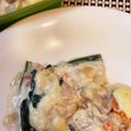クックB56N5U☆'s cooksnap of when they made クリスマスにも♡チキンとエビのグラタン.