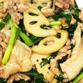 やえまりも's cooksnap of when they made 冬レシピ・れんこんと豚肉のニラ炒め.