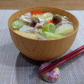 Yukiまむ's cooksnap of when they made 冷蔵庫の整理！残り野菜で豚汁(^^♪.