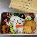 きらるんちゃん's cooksnap of when they made キャラ弁☆ネコちゃん弁当.