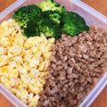 tomo_rico's cooksnap of when they made 鶏そぼろの３色丼.