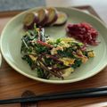 いおミニマル美容飯's cooksnap of when they made ケールと卵の炒めもの.