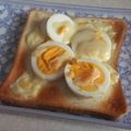きらり流れ星's cooksnap of when they made マヨネーズ＆ゆで玉子のオープントースト.