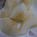ヒヨコマメ☆'s cooksnap of when they made ラフランス（洋梨）切り方.