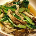 すぽちゃん's cooksnap of when they made 小松菜と舞茸のさっぱりおひたし.