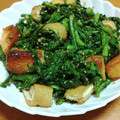 55才のおじさん's cooksnap of when they made 菊菜と油揚げのごま和え.