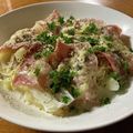 レディー・ババア's cooksnap of when they made 野菜重ねて♪ チーズベーコン鍋.