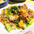 ★おにぎりMAN★'s cooksnap of when they made めんつゆで簡単＊小松菜とツナと卵炒め.