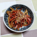 nyangomama's cooksnap of when they made ☆家の定番☆大根の皮と人参のきんぴら♪.