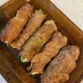 ニャンタコス's cooksnap of when they made 豚ロースのほうれん草とチーズの肉巻き.