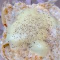 ポムポムポヨコ's cooksnap of when they made オートミール　レンジでキムチチーズ.
