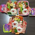 ryuchanまま's cooksnap of when they made キャラ弁＊簡単♪クリスマス雪だるま弁当.