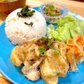 YUH♡ママ's cooksnap of when they made 鶏胸肉とじゃがいものにんにく炒め.