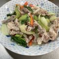 ミアンミアン's cooksnap of when they made チンゲン菜と豚こま肉の塩ダシ炒め.