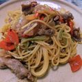 takumay's cooksnap of when they made 余った野菜炒めでパスタ.