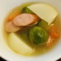 OTO☆HANA's cooksnap of when they made 芽キャベツスープ.