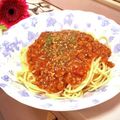 naopon☆'s cooksnap of when they made 給食人気メニュー　スパゲティミートソース.