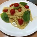 lala5's cooksnap of when they made 簡単！プチ贅沢ミニトマトパスタ.